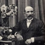 Joseph Pernet-Ducher roze en gele rozen in bloemenveld.