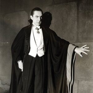 Portret van Bela Lugosi als Dracula uit 1931 Universal Studios foto.