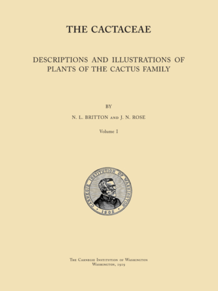 Nathaniel Lord Britton boek omslag met rozen en cactussen.
