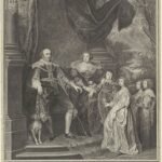 Familieportret van Johan VIII graaf van Nassau-Siegen, Ernestine Yolande de Ligne en hun kinderen.