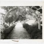 Historisch herenhuis met groene tuin en lange oprijlaan in Fredericksburg, Virginia.