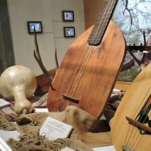 Schinopsis lorentzii gitaar op tentoonstelling in Cultureel Centrum Santiago del Estero.