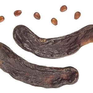 Johannesbroodboom met beperkte winterhardheid en zonnige standplaats.