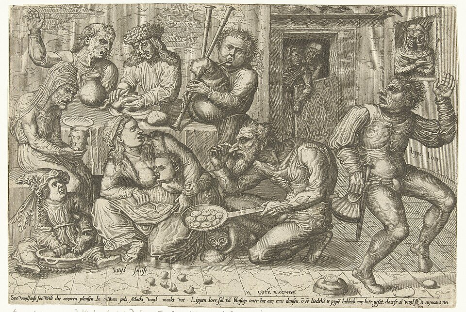 Vuylstekeara orchidee met witte bloemen op houten tafel.