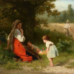 Schaduwboom onder de middagrust in halfschaduw.