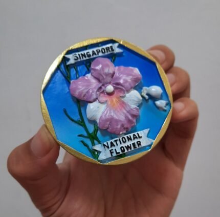 Orchideeën van Vanda teres × Vanda hookeriana in Singapore.