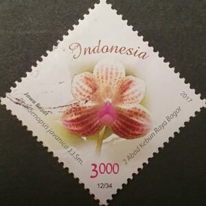 Phalaenopsis javanica orchidee postzegel van Indonesië.