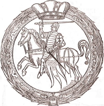 Historische kaart van het Groothertogdom Litouwen uit 1588.