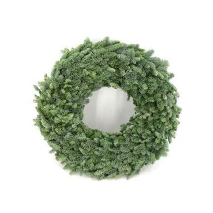 Nobilis Krans van Ø60cm met volle, donkergroene takken in een cirkelvorm, perfect voor kerstdecoratie.